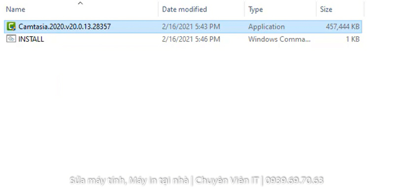 Chạy phần mềm Camtasia.2020.v20.0.13.28357