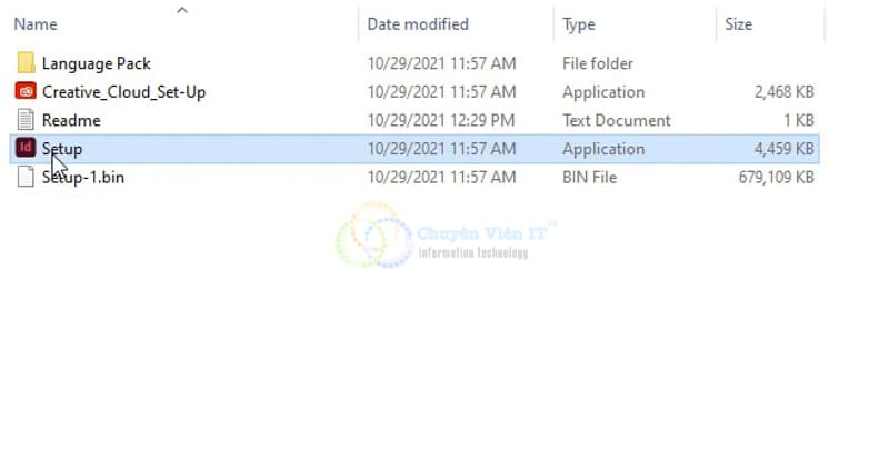 Chạy File Setup để bắt đầu cài đặt phần mềm
