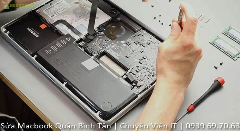 Quy trình sửa Macbook quận Bình Tân tại Chuyên Viên IT