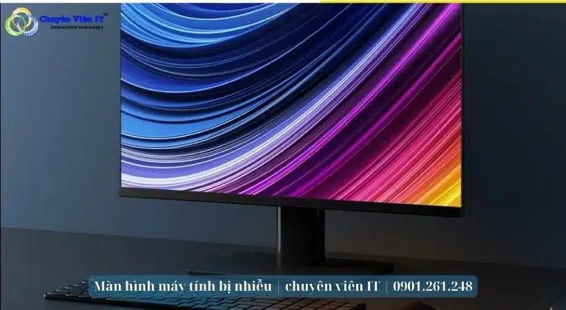 màn hình máy tính bị nhiễu