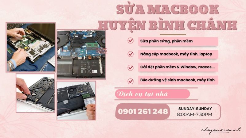 Dịch vụ sửa macbook huyện bình chánh tại nhà