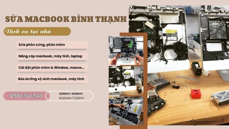 Dịch vụ sửa macbook quận bình thạnh tại nhà