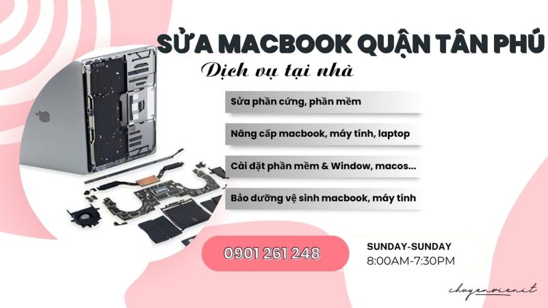 Dịch vụ sửa macbook quận tân phú tại nhà