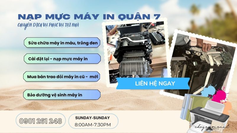 Dịch vụ nạp mực máy in quận 7