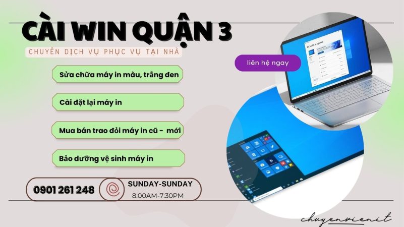 Dịch vụ cài win quận 3