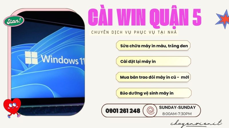 Dịch vụ cài win quận 5