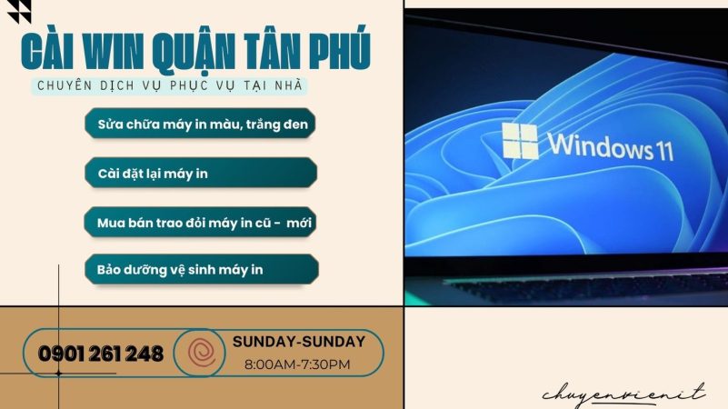 Dịch vụ cài win quận tân phú