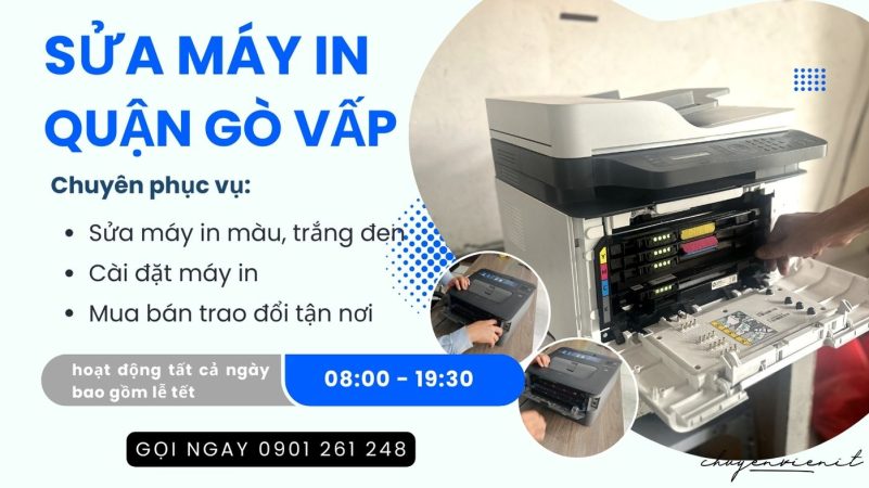 Dịch vụ sửa máy in quận gò vấp tại nhà