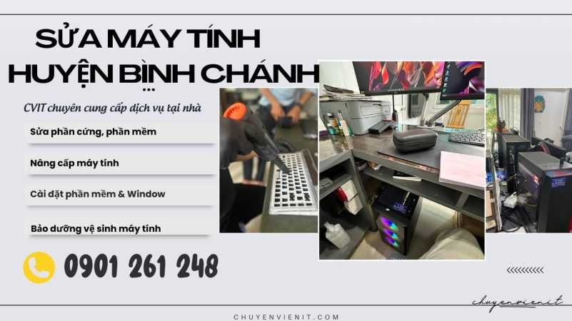 Dịch vụ sửa máy tính huyện bình chánh