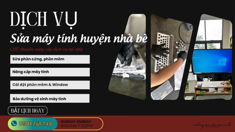 Dịch vụ sửa máy tính huyện nhà bè