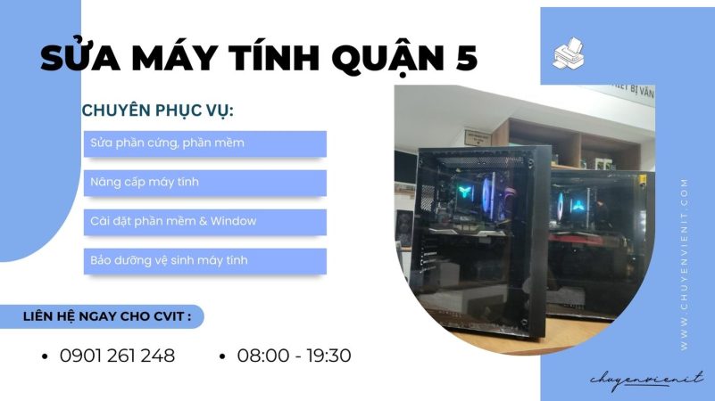 Dịch vụ sửa máy tính quận 5