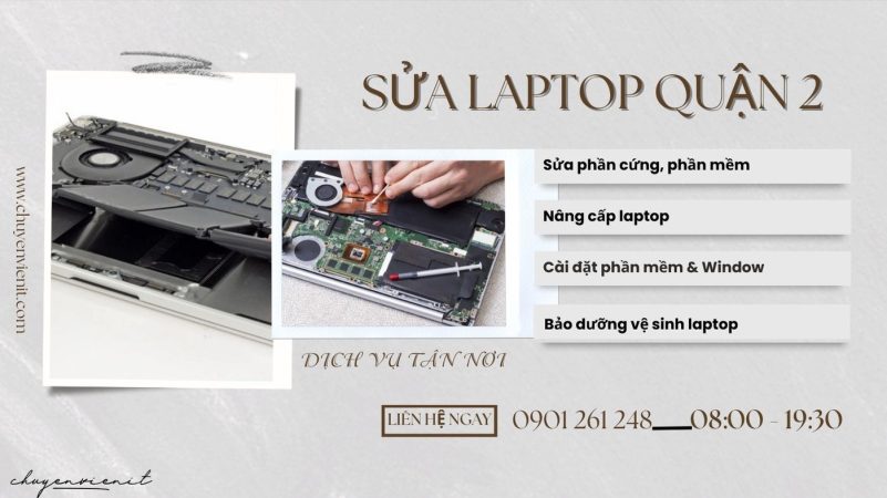 Dịch vụ sửa laptop quận 2