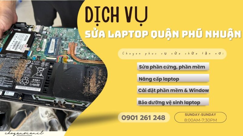 Dịch vụ sửa laptop quận phú nhuận