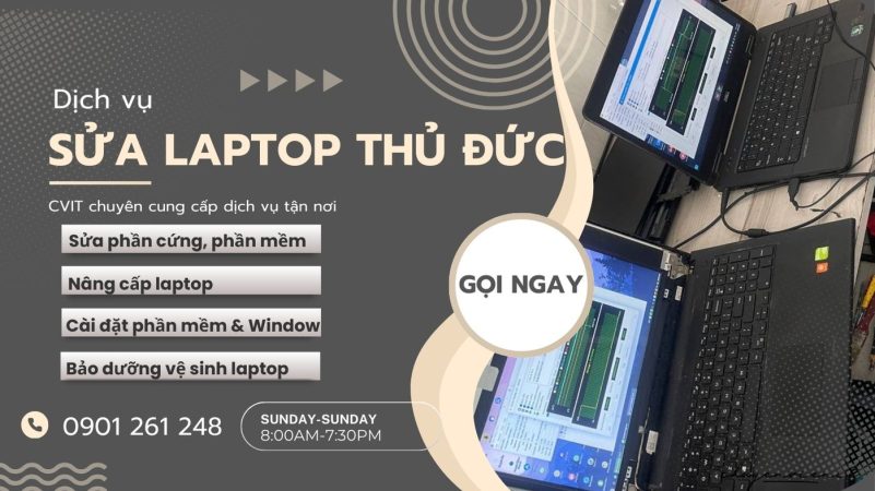 Dịch vụ sửa laptop quận thủ đức